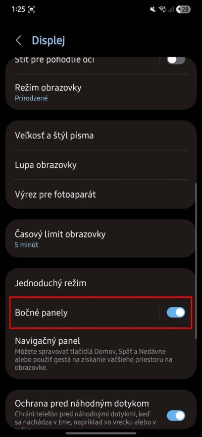 android bocne panely