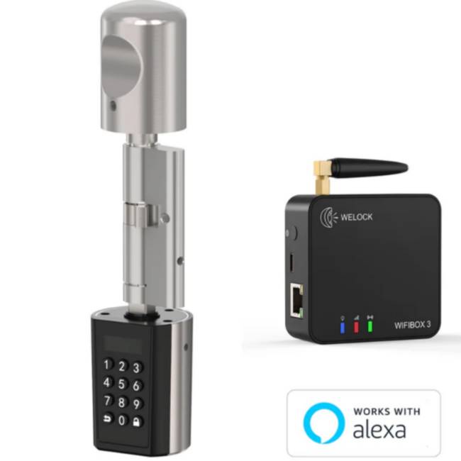 WELOCK Smart Lock PCB41 Keypad Door Lock Cylinder with wifibox3