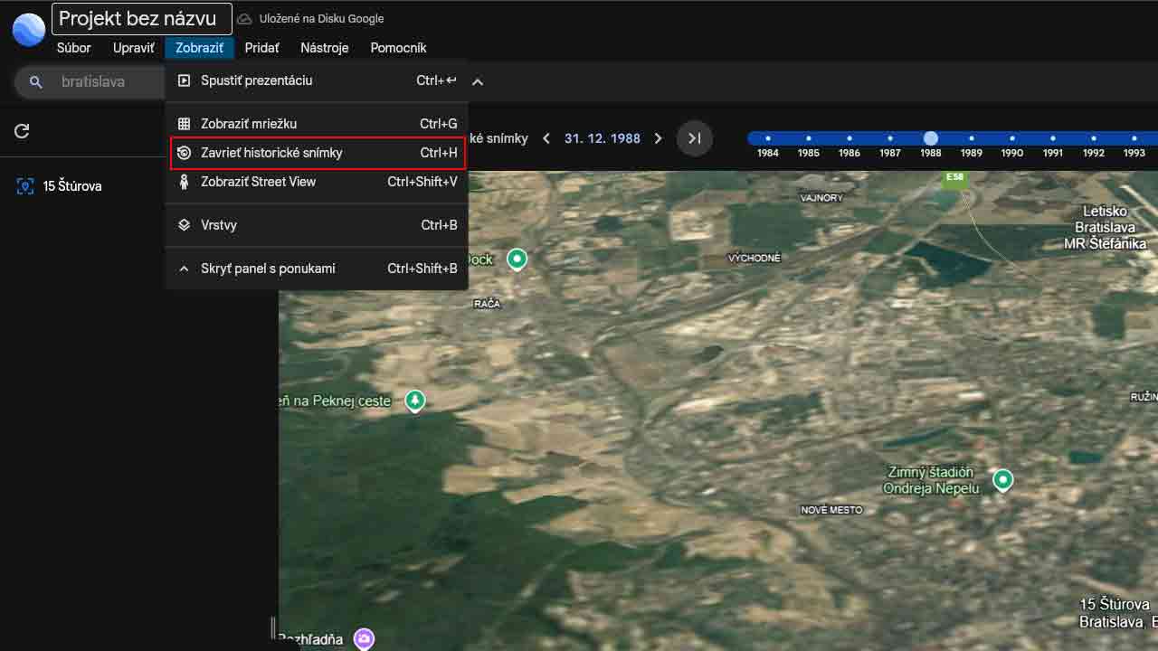 Google Earth pridáva historické snímky