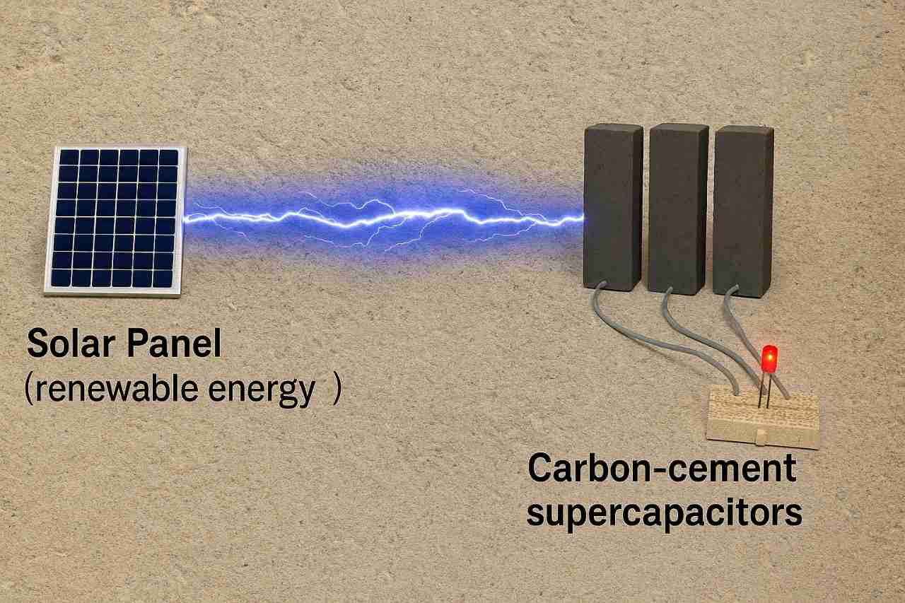 ukladanie energie do betónu
