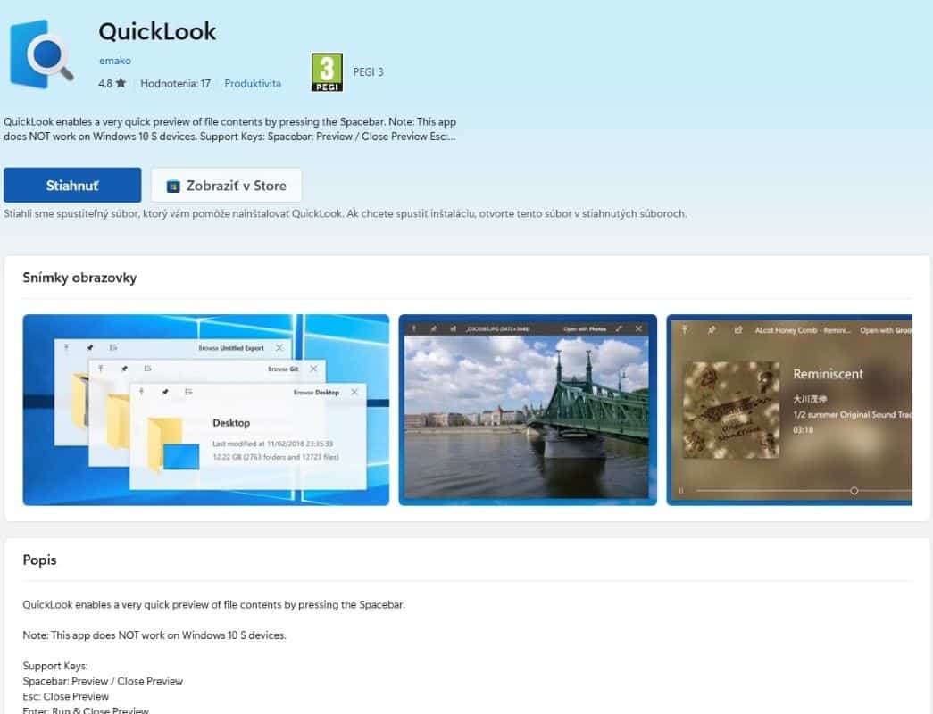 Quicklook