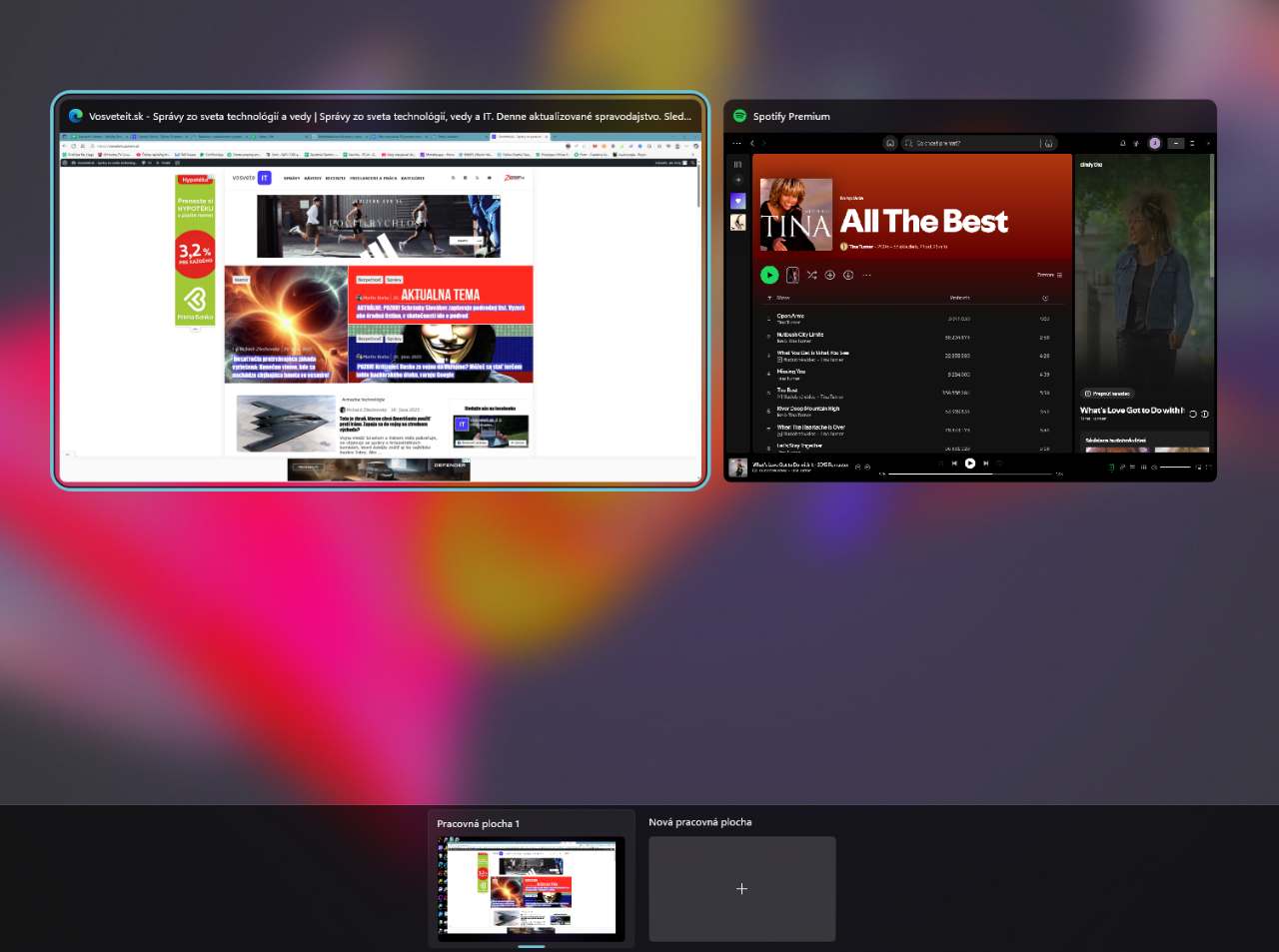 Windows 11 náhľad aplikácií