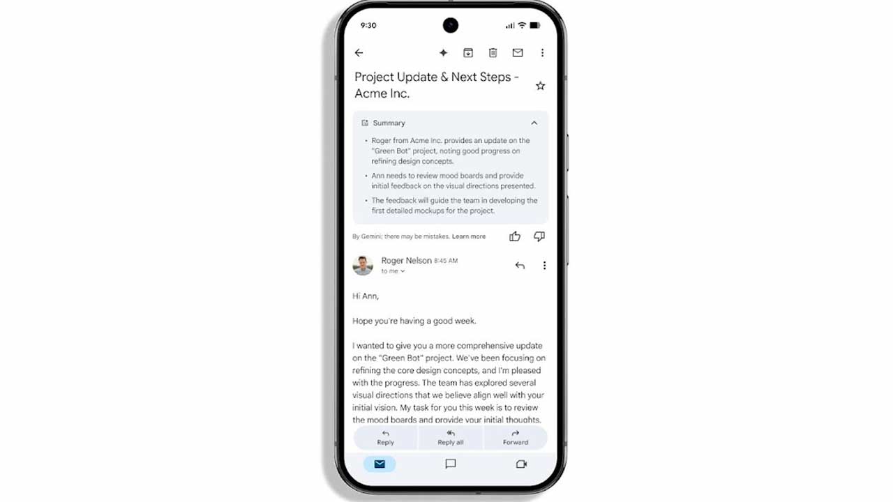Google vylepšuje súhrn emailov v Gmaili na Androide a iOS