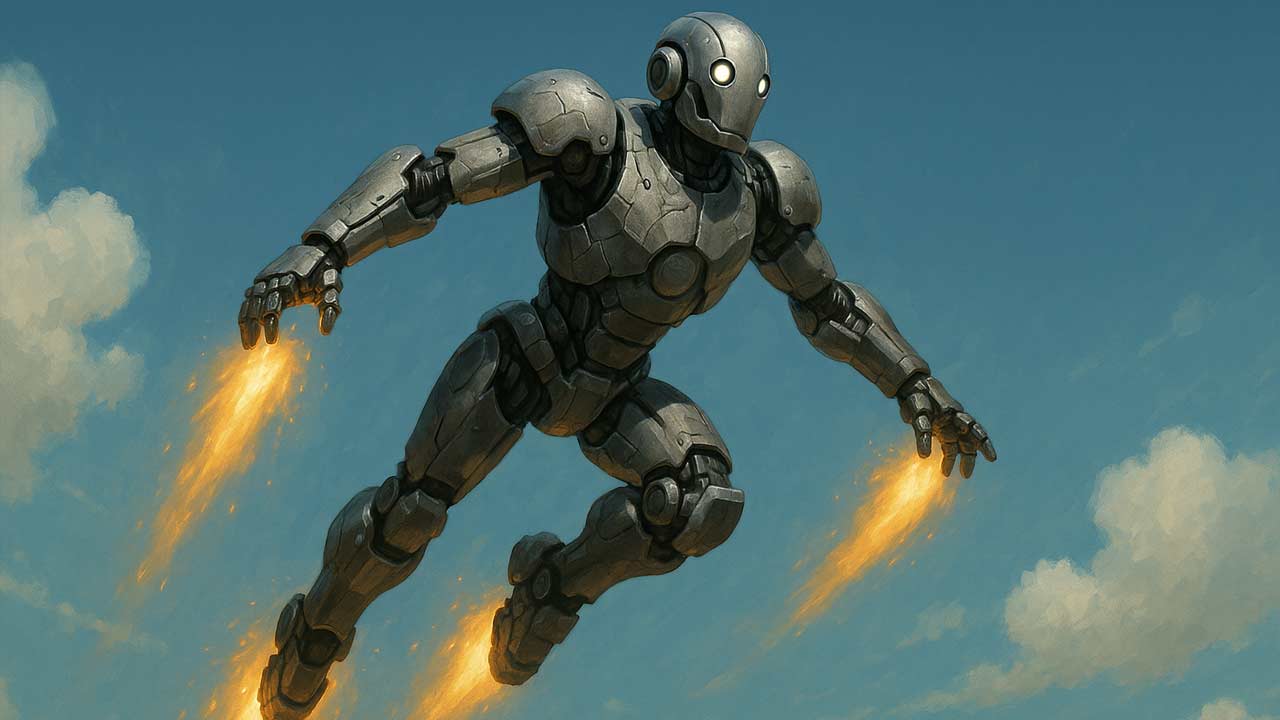Humanoidný robot iRonCub3 dokáže letieť ako iron man