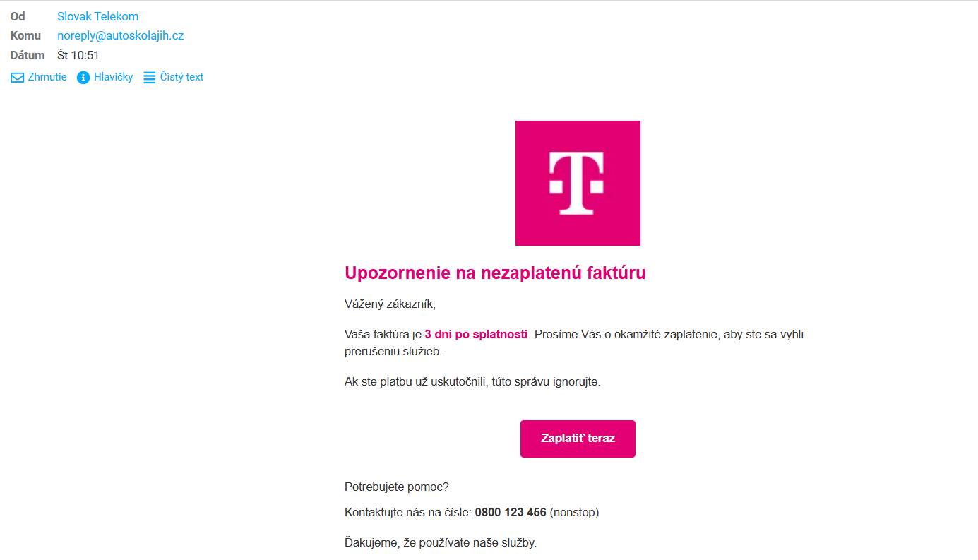 podvodny e-mail od operatora nezaplatena faktura_1