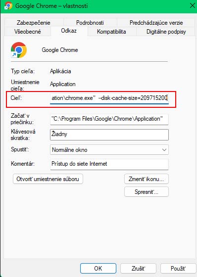 Takto obmedzíš pamäť cache v Google chrome