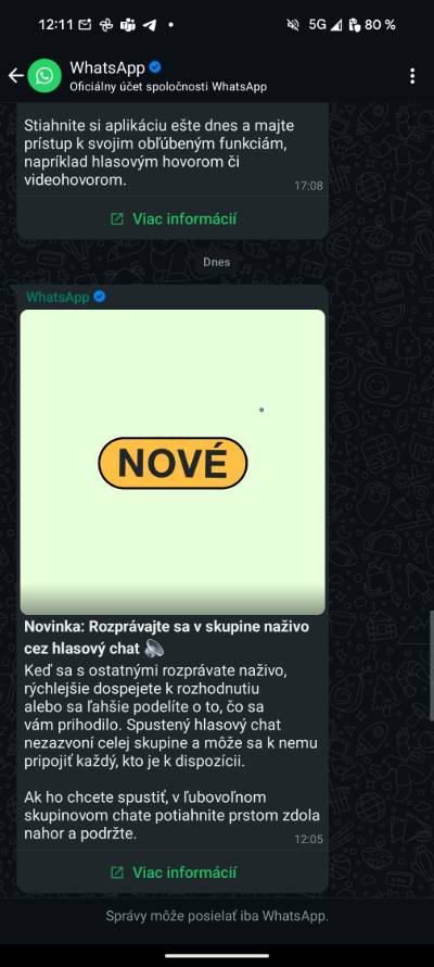whatsapp hlasovy chat nova funkcia_1