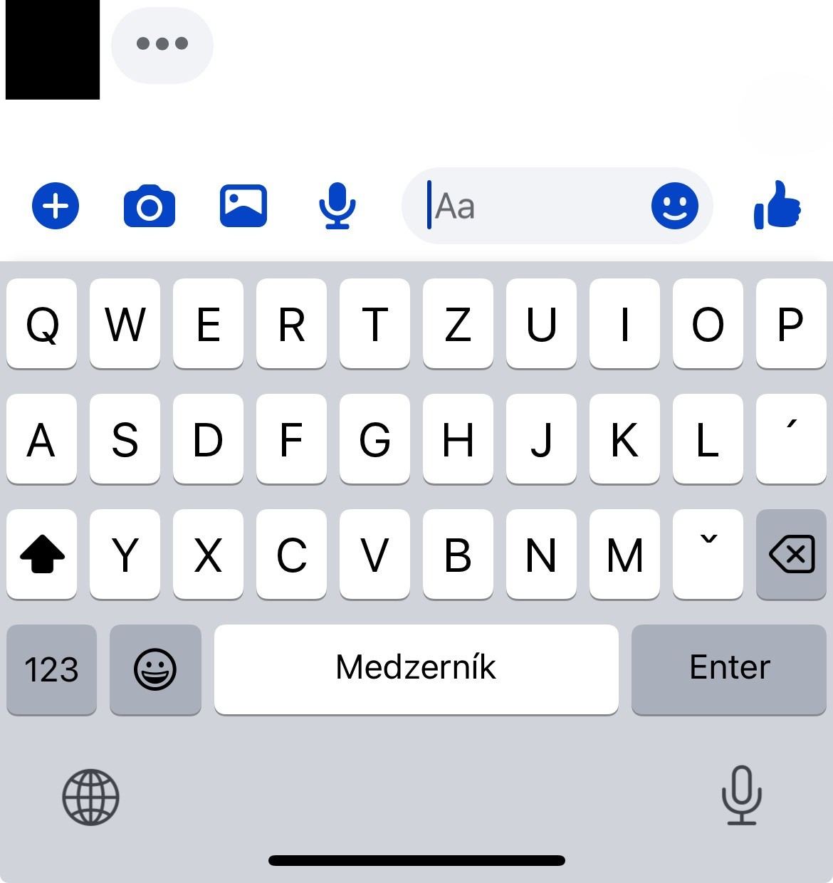 Facebook typing