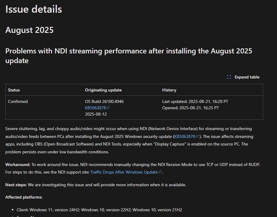 Windows 11 NDI