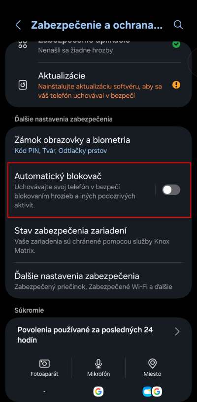 Samsung automaticky blokovac_1