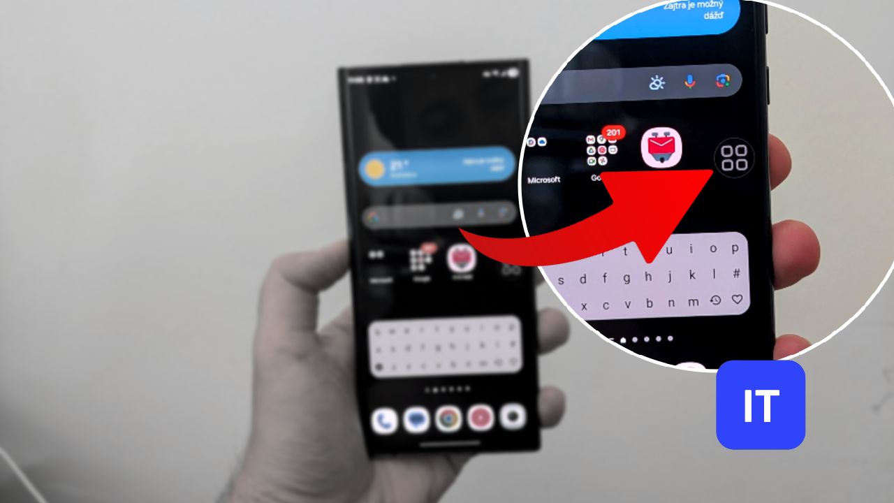 samsung skryte tlacidlo asistentcne menu