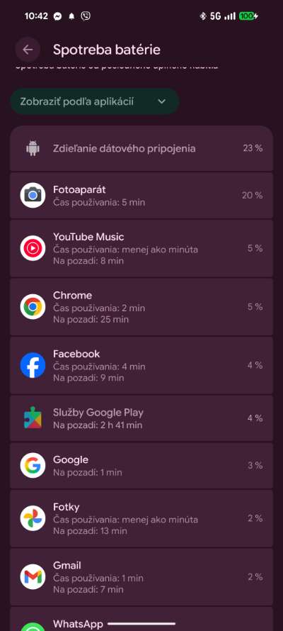 spotreba baterie telefonu aplikaciami _3
