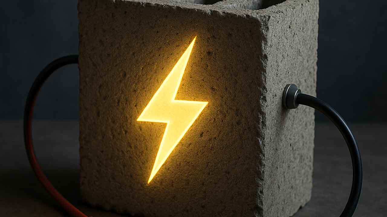 Výskumníci navrhli betón, ktorý dokáže ukladať elektrinu ako batéria