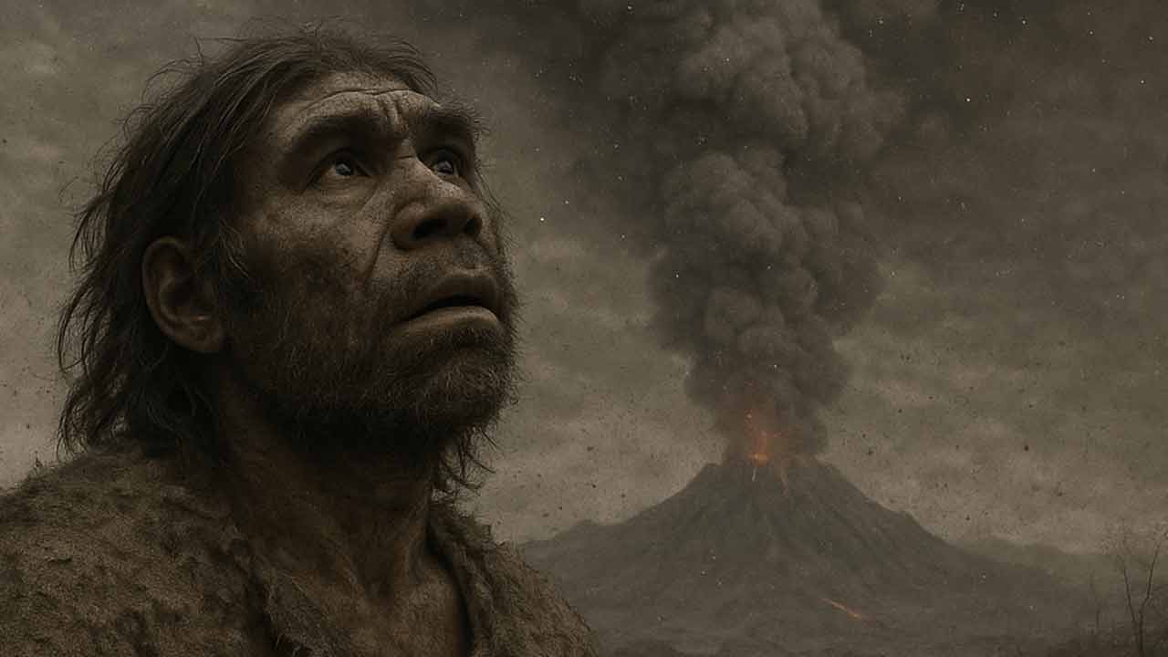 Výskumníci odhalili, že pred 74-tisíc rokmi nastala gigantická erupcia, ktorá ohrozila našich predkov.
