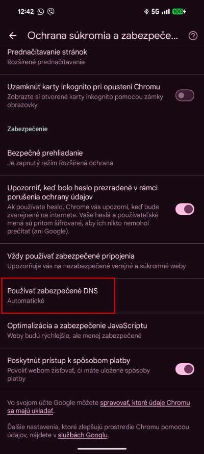 zmena DNS Chrome_1