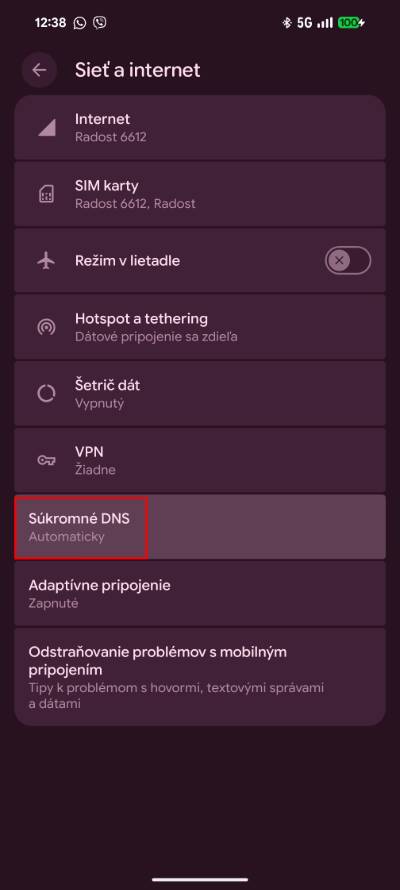 zmena DNS v androide_1