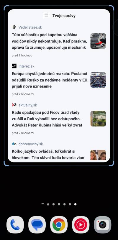 ako pridat widget s aktualnymi spravami na obrazovku telefonu navod_3