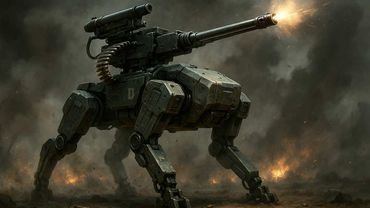 CODiAQ je štvornohý smrtiaci robot, ktorý zmení bojisko