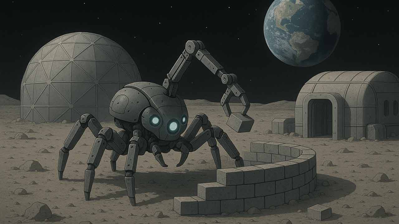 Charlotte je 3D tlačiarensky robot, ktorý môže vybudovať prvé lunárne mesto