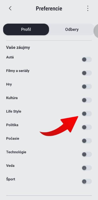 tvoje spravy sprava odberov zaujmy