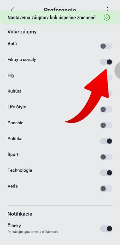 tvoje spravy_odbery preferencii
