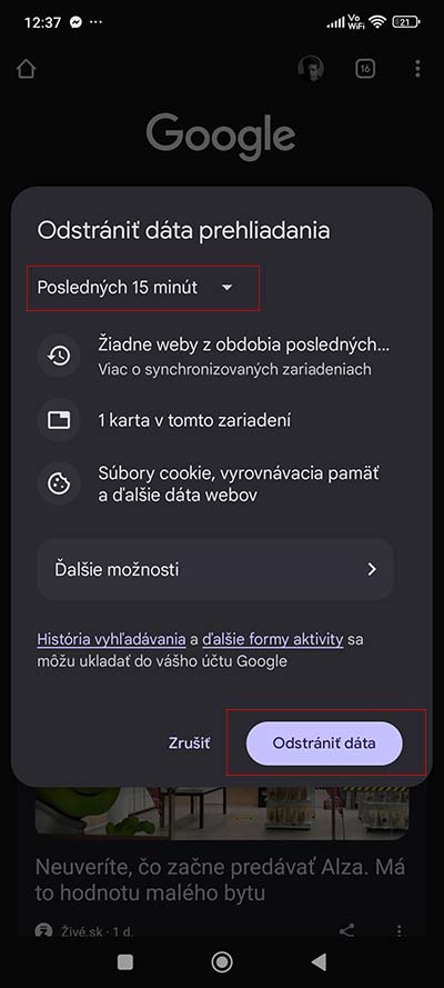 Ako vymazať cookies a cache v chrome?