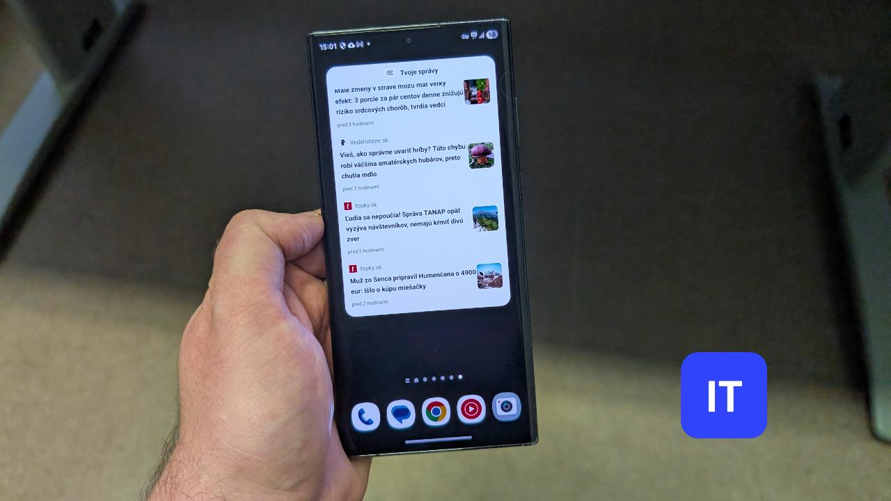 widget s aktualnymi spravami