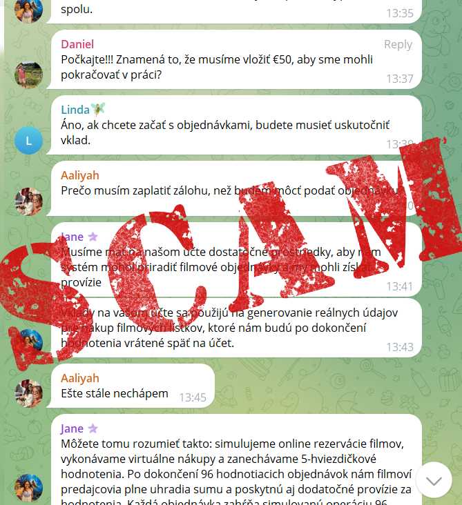 podvod s recenziami filmov_pridanie nas do podpornej skupiny_2