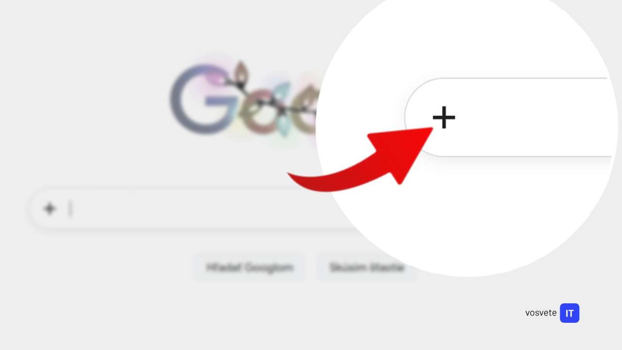 Google tlacidlo plus