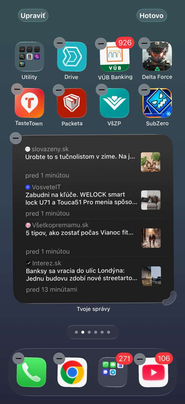 ako pridat widget so spravami na iOS_4