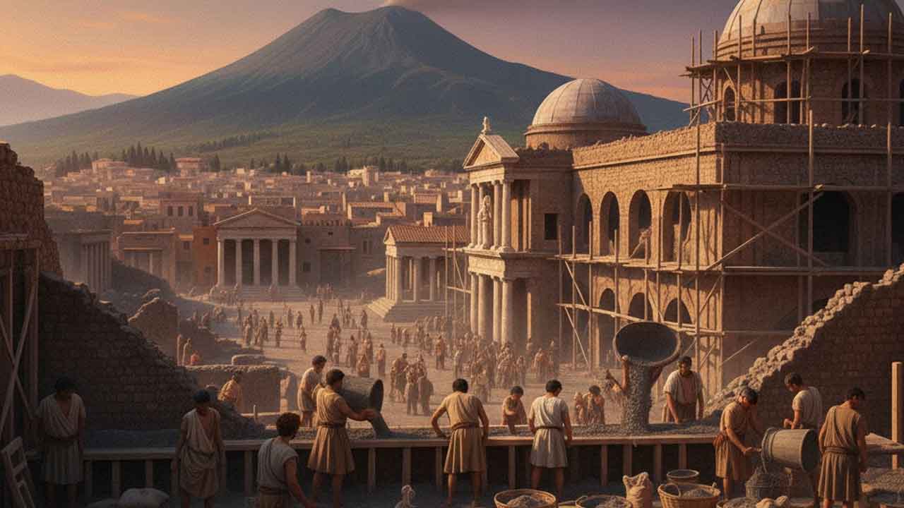 Výskumníci v Pompejách odhaľujú tajomstvá rímskeho betónu.