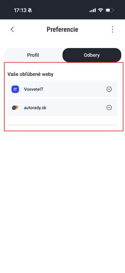 tvoje spravy pridanie spravodajskeho webu do odberu_2