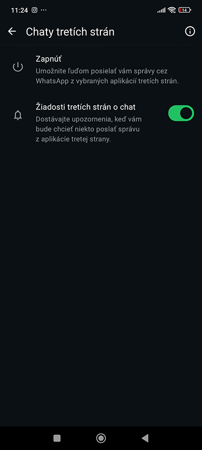 WhatsApp zavádza správy z messengerov tretích strán