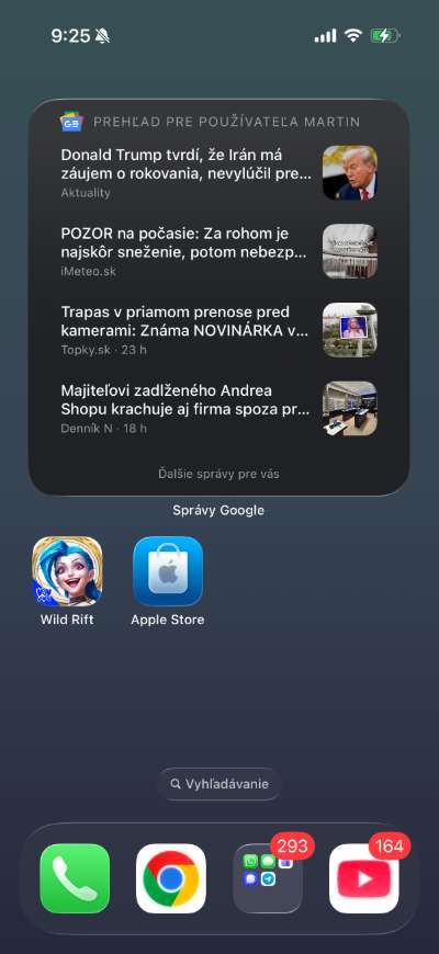 Google spravy widget_1