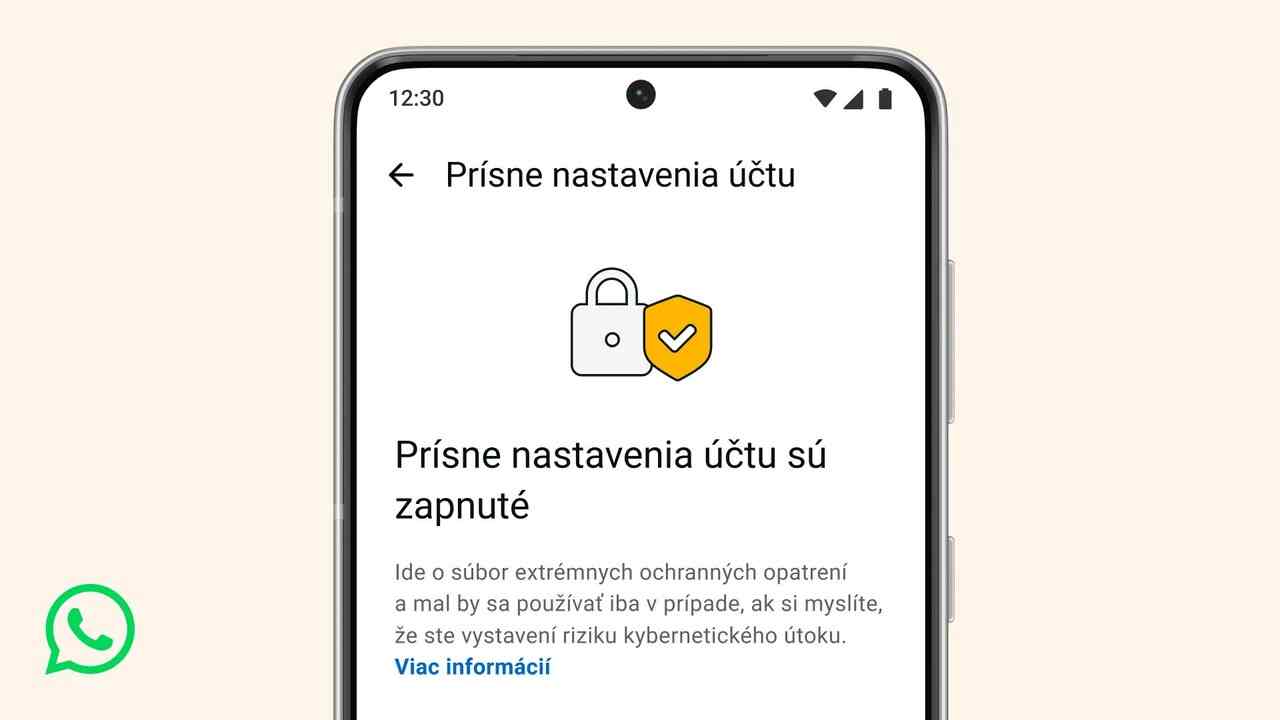 WhatsApp prisne nastavenia uctu