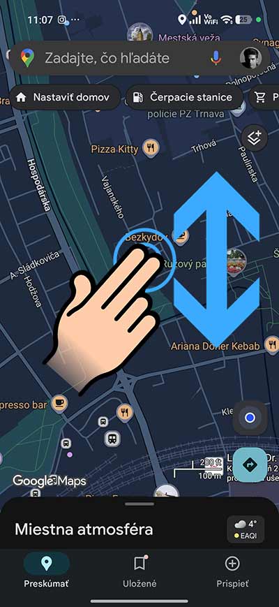 Google Mapy ponúkajú tieto jednoduché gestá na ovládanie počas jazdy