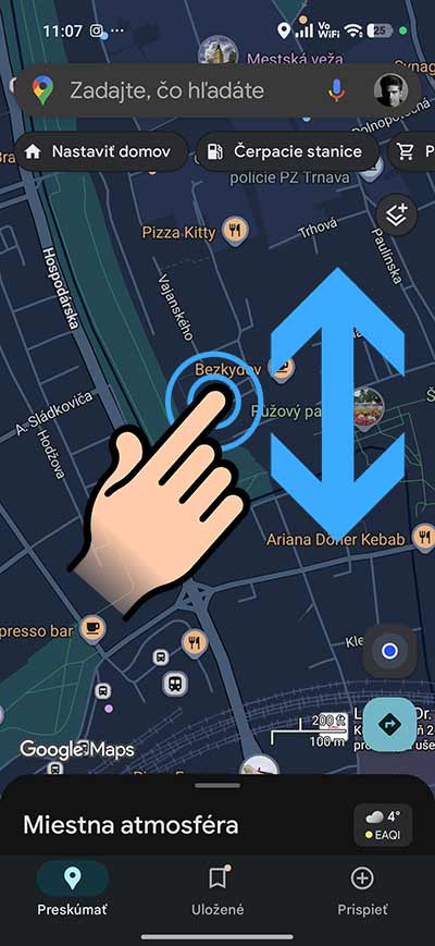 Google Mapy ponúkajú tieto jednoduché gestá na ovládanie počas jazdy