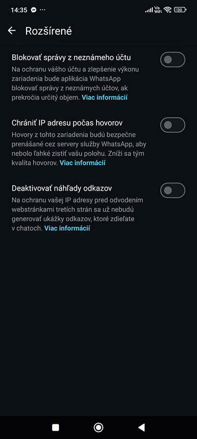 Týchto 5 funkcii na ochranu súkromia vo WhatsApp neprehliadaj