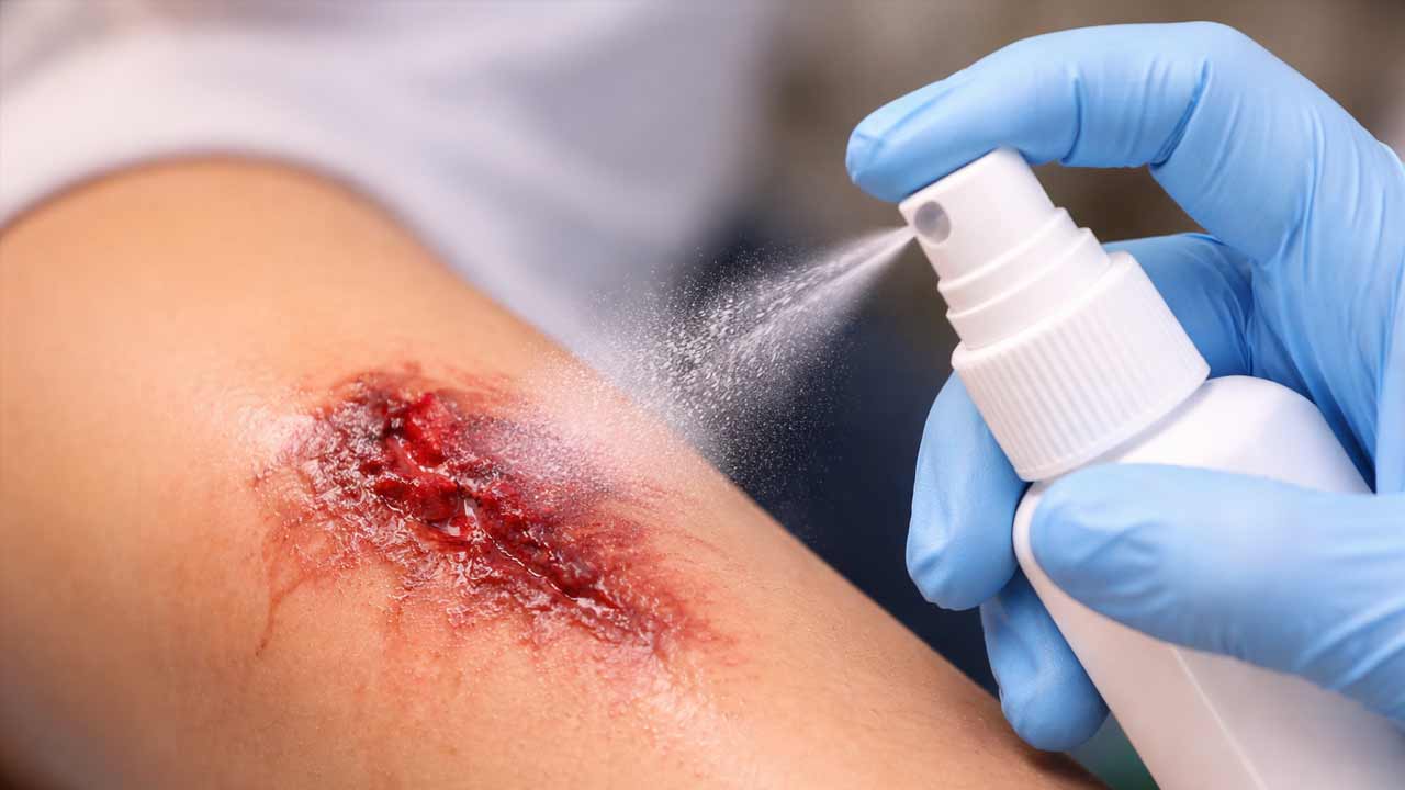 Výskumníci predstavili sprej, ktorý dokáže zaceliť ranu bez potreby šitia