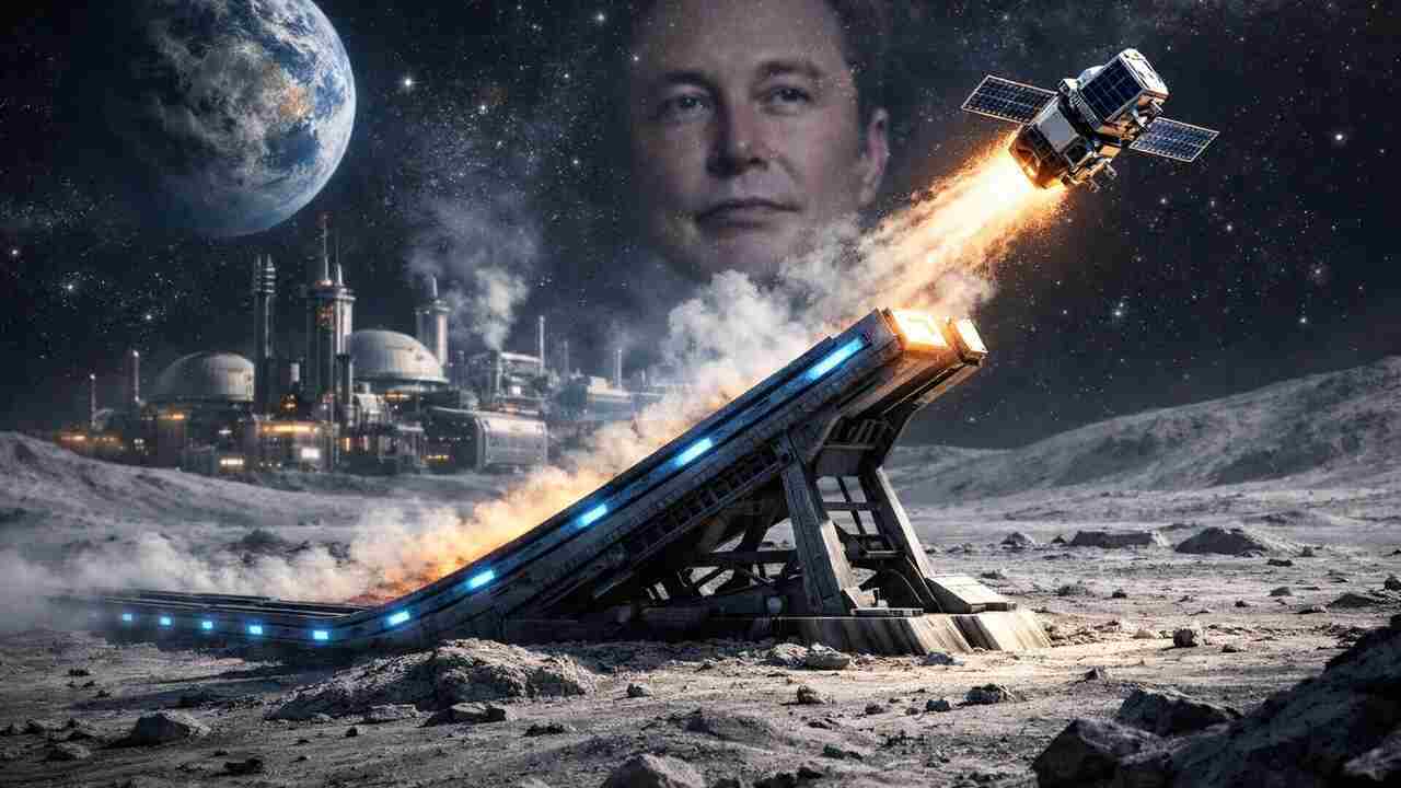 Elon Musk lunarny odpalovaci system satelitov