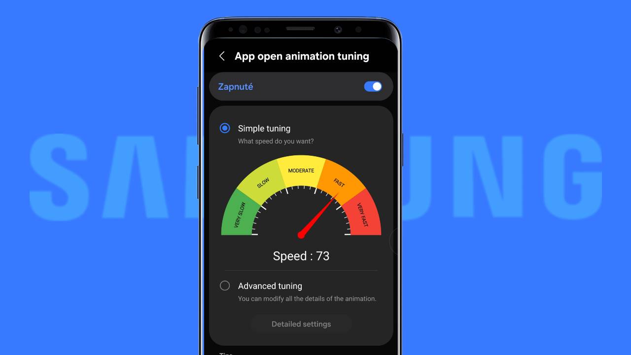 ako zrychlit samsung telefon