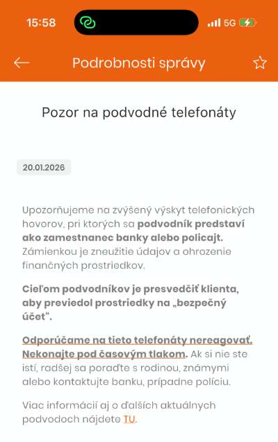 falosny bankar_upozornenie VUB banka_1