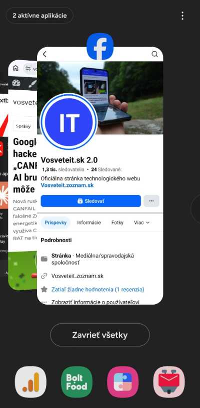 nedavno otvorene aplikacie Samsung_1