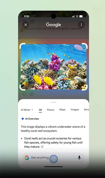 Google zlepšuje Circle to Search funkciu, pomôže ti nájsť viac vecí naraz