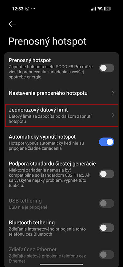 Žerie ti hotspot veľa dát? Toto nastavenie ti to pomôže vyriešiť