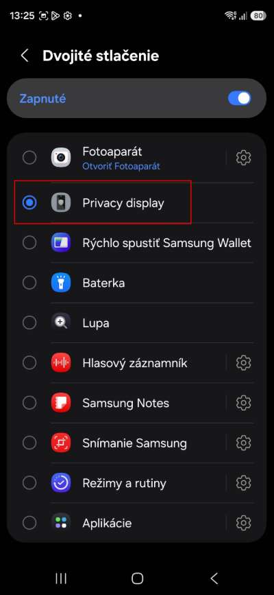 Panic Button ako zapnut Privacy Shield_4