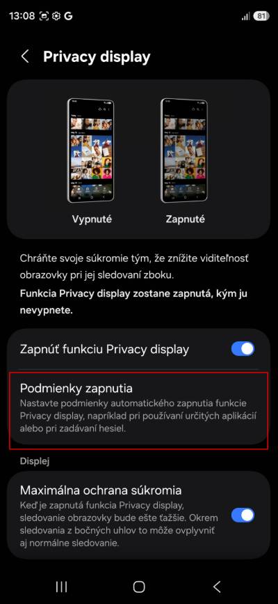Samsung ako zapnut Privacy Shield a ako si ju prisposobit_1