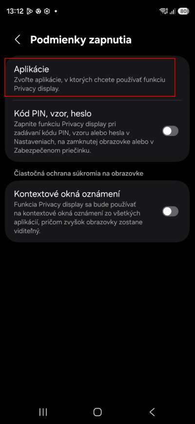 Samsung ako zapnut Privacy Shield a ako si ju prisposobit_2