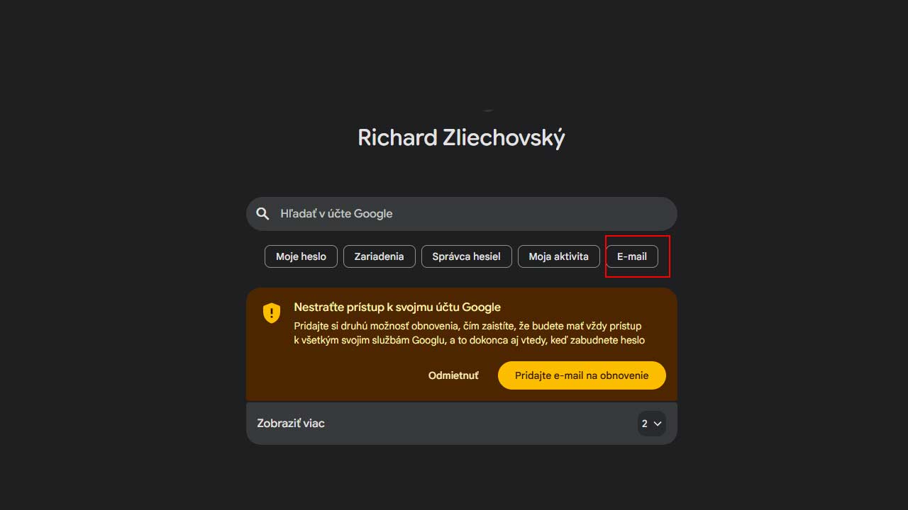 Google konečne dovoľuje zmeniť e-mailovú adresu