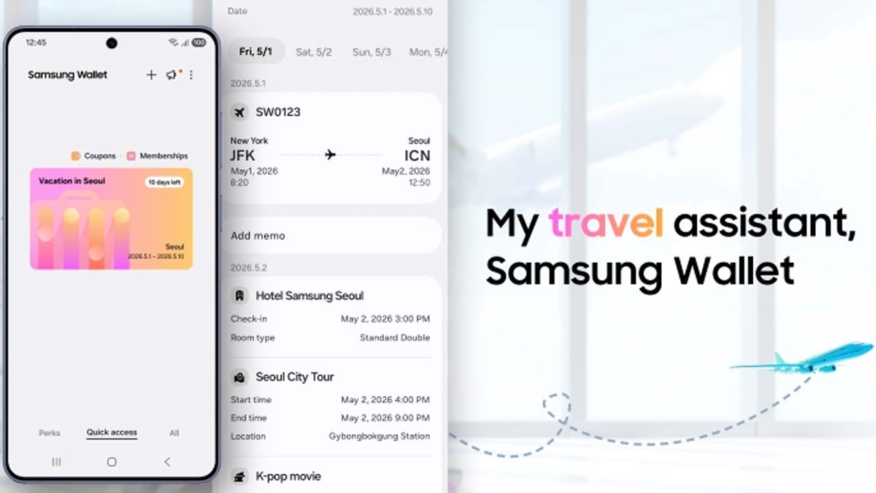 Samsung prináša novú funkciu Trips do Samsung Peňaženky